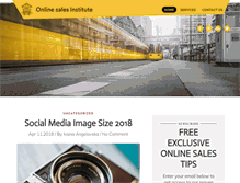 Tablet Screenshot of onlinesalesinstitute.com